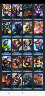 Skin Mobile Lejend Hero android App screenshot 1